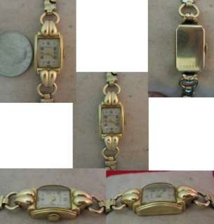 Vintage 14K Gold Ladies Swiss Wristwatch  Moeris  