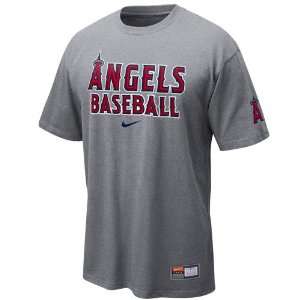  Nike Los Angeles Angels of Anaheim Ash 2011 MLB Practice T 