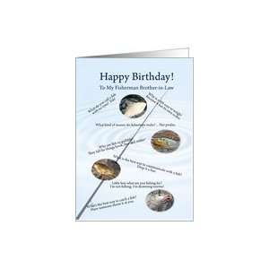  Fishing jokes birthday for brother in law Card: Health 