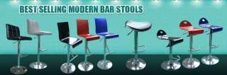  Black Swivel Bar Stools Modern Pub Adjustment Counter Barstool  