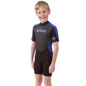  Bare Junior Velocity Shorty Kids Wetsuit for Surf, Snorkel 