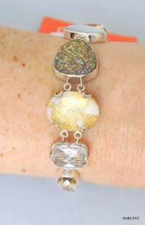 New $548 Lori Bonn 7 Gemstone Chunky Bracelet MIGHTY APHRODITE  