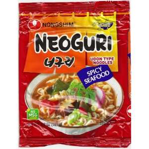 Neoguri Udon Type Noodles, Spicy Seafood, 4.2oz (120g), 3 Pack