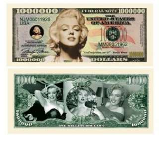 Marilyn Monroe Million Dollar Bill W/Protector ($1.59)  