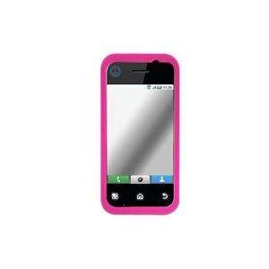   Cover for Motorola BackFlip   Hot Pink Cell Phones & Accessories