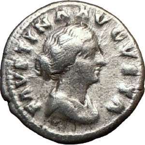  FAUSTINA II Marcus Aurelius Wife Authentic Ancient Silver 