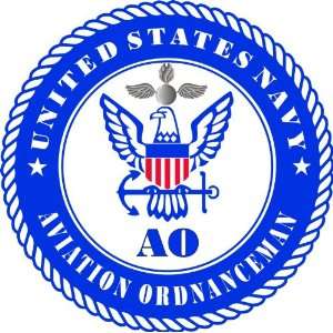 US Navy Aviation Ordnanceman Rating Decal Sticker 3.8 6 