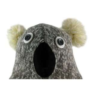  Delux Delux Knitwits Wool Koala Face Pilot Cap w/ Pom Poms 