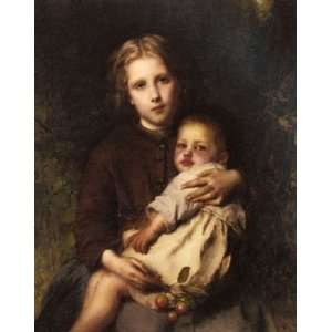   painting name Sisterly Love, by Piot Etienne Adolphe