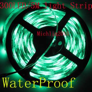 New 3528 flash RGB SMD 5M 300 LED flexible light Strip lamp Waterproof 