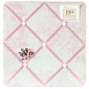    Pink Toile Fabric Memo Board By Jojo Designs 