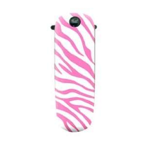  Earloomz Bluetooth Headset   Pink and White Zebra Cell 