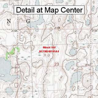   Map   Minot SW, North Dakota (Folded/Waterproof)