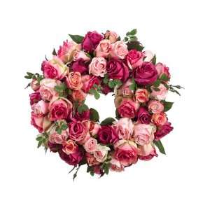  16 Rose Twig Wreath Pink Fuchsia (Pack of 2)