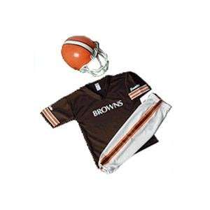  Cleveland Browns Youth NFL Team Helmet and Uniform Set 