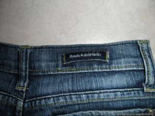 Rock & Republic Womens ROTH Jeans Size 25 ~ 27 x 29 Low Rise Flare 