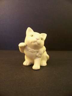 Department 56 Snowbunnies type Easter 1999 Cat Figurine Kitten  