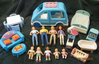 Fisher Price Loving Family Little Tykes Dollhouse Dolls & Accessories 