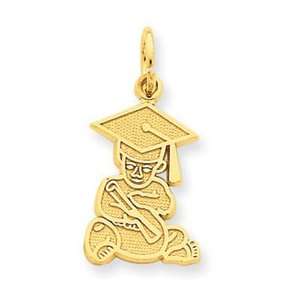  14k Yellow Gold Baby Graduation Pendant Jewelry