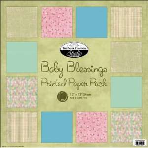 Baby Blessings Paper Pack 12X12 12 Sheets/Pkg 12
