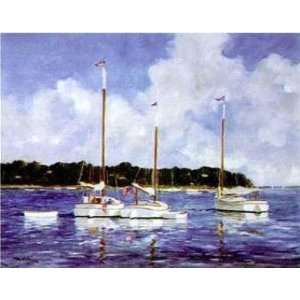 Ray Ellis   Moored Cat Boats
