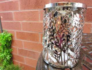 Leaves ♥ Silver Metal Fragrance Essential Oil Warmer Burner Candle 