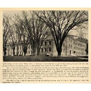1942 Print Cornell University Ithaca NY Olin Hall   Original Halftone 