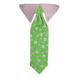   Print Dog Tie Pink/Green   Large   Made in the USA: Pet Supplies