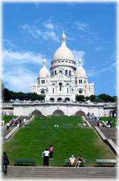 OFFERING a BEAUTIFUL FRAMED PEN AND INK AND WATERCOLOR OF SACRE COEUR 