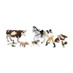  Farm Animals and Friends Figure Set: Toys & Games