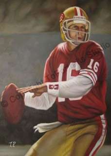 Joe Montana San Francisco 49s Canvas Oil Art Painting  