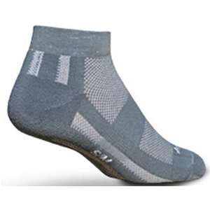  Sockguy Channel Air Grey Socks GREY L/XL Sports 