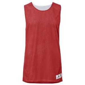 Badger Mesh/Dazzle Reverse Custom Basketball Jersey Youth Outside: RED 