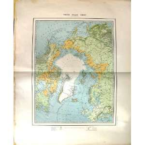   MAP 1883 NORTH POLAR CHART ICELAND ARCTIC OCEAN SIBERIA BRITAIN Home