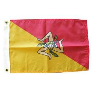 Sicily   12 x 18 Nylon Flag 