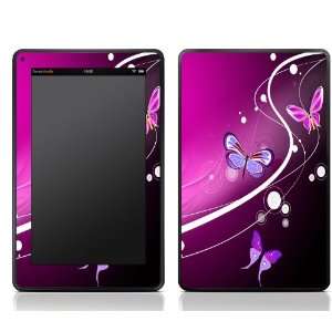  Pink Butterfly Design Kindle Fire Skin Sticker Cover Art 