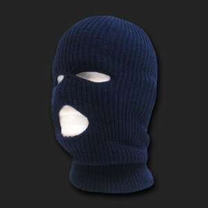    Navy Blue 3 Hole Knit Ski Mask / Tactical Mask 