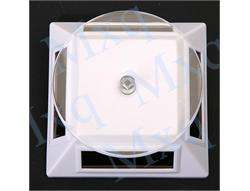 New White Stand Turn Table Plate Solar Rotating Display  