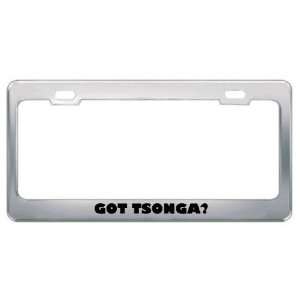 Got Tsonga? Language Nationality Country Metal License Plate Frame 