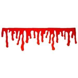  Drips of Blood Dripping Bleeding Halloween Window Cling 
