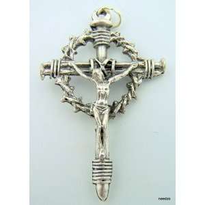  Crown of Thorns and Nails of the Cross with Jesus Crucifix 