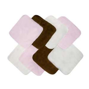  Neat Solutions 8 Pack Solid Knit Terry Washcloth Set, Girl 