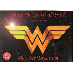 Advertizing Post Card: SHARE THE SPIRIT OF TRUTH, DC COMICS, NOVEMBER 
