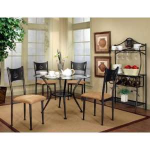  Cramco Maxwell Glass Top Dining Table: Furniture & Decor