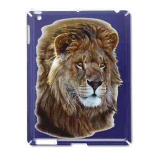  iPad 2 Case Royal Blue of Lion Portrait: Everything Else