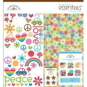  Doodlebug Feeling Groovy Essentials Page Kit 12X12 Paper 
