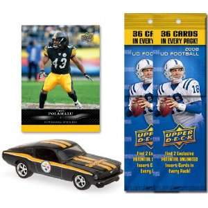 Pittsburgh Steelers 1967 Ford Mustang Fastback Die Cast with Troy 