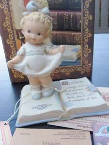 ENESCO 1993 LUCIE ATWELL TUESDAYS CHILD GIRL IS FULL OF GRACE CERAMIC 