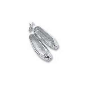 Ballet Shoes Charm   Gold Plated