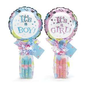   New Baby Gift Basket  Boy (Includes Balloon, Bubble Gum Cigars): Baby